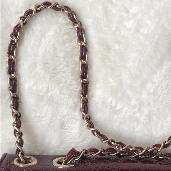 Anne Klein croc embossed clutch purse - Picture 2 of 8